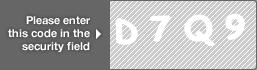 captcha code for visual authentication  letter D number 7 letter Q number 9